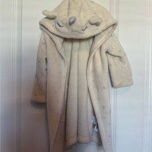 GAP Cream Kids Hooded Robe with Unicorn Horn and Ears